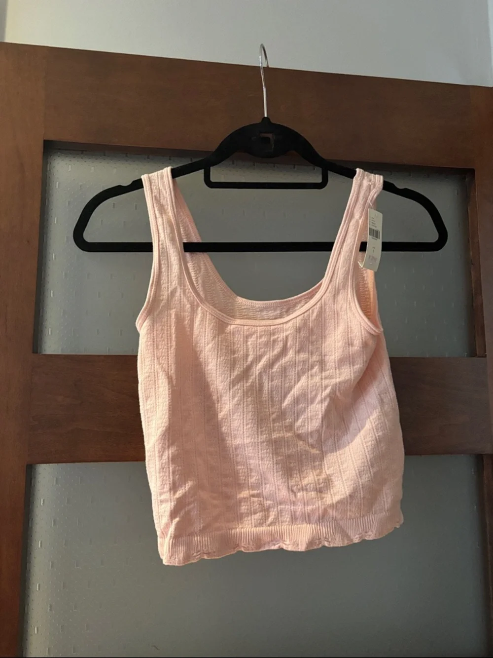 Anthropologie Blush Ribbed Tank Top - Picture 1 of 3